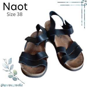Noat black leather sandals 38